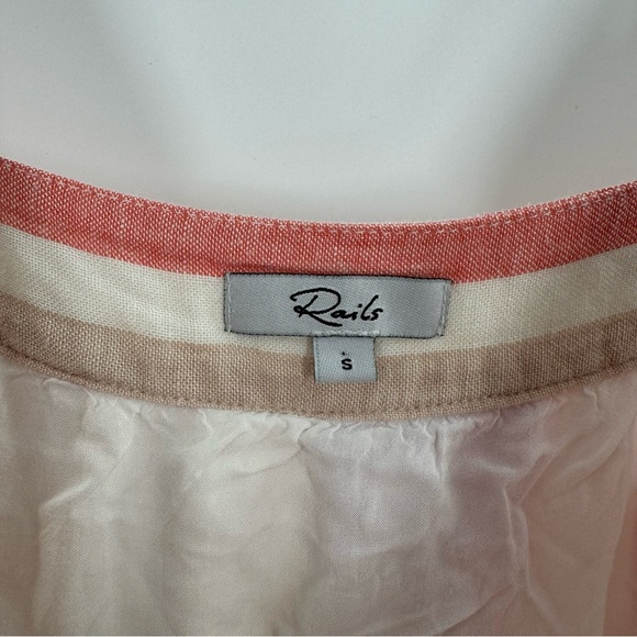 Rails Amaya Juliette Loose Fit Tiered Striped Sun Dress Size Small - Picture 6 of 10